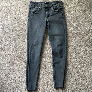 Black washed Emma Crop STS Blue jeans